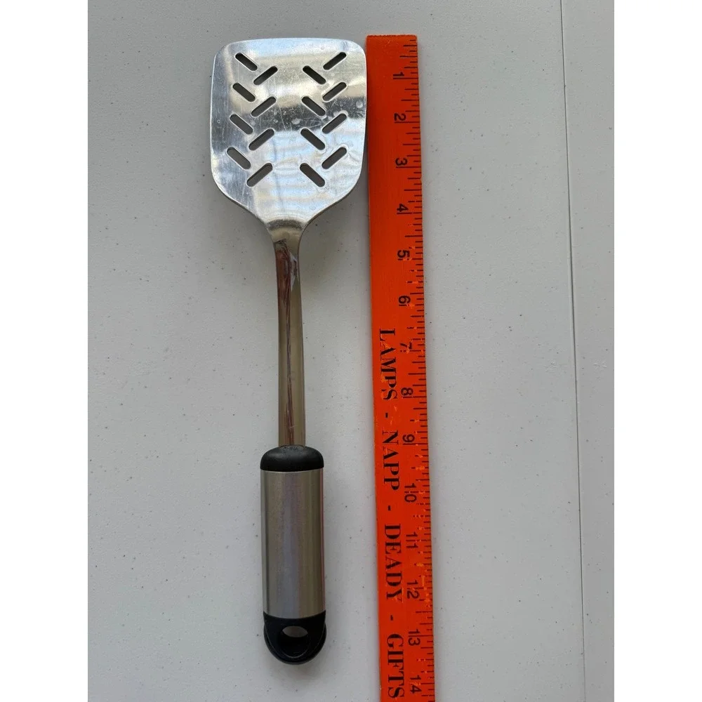 Hoffritz German Stainless Steel Slotted Spatula Turner‎ Cooking Utensil 13